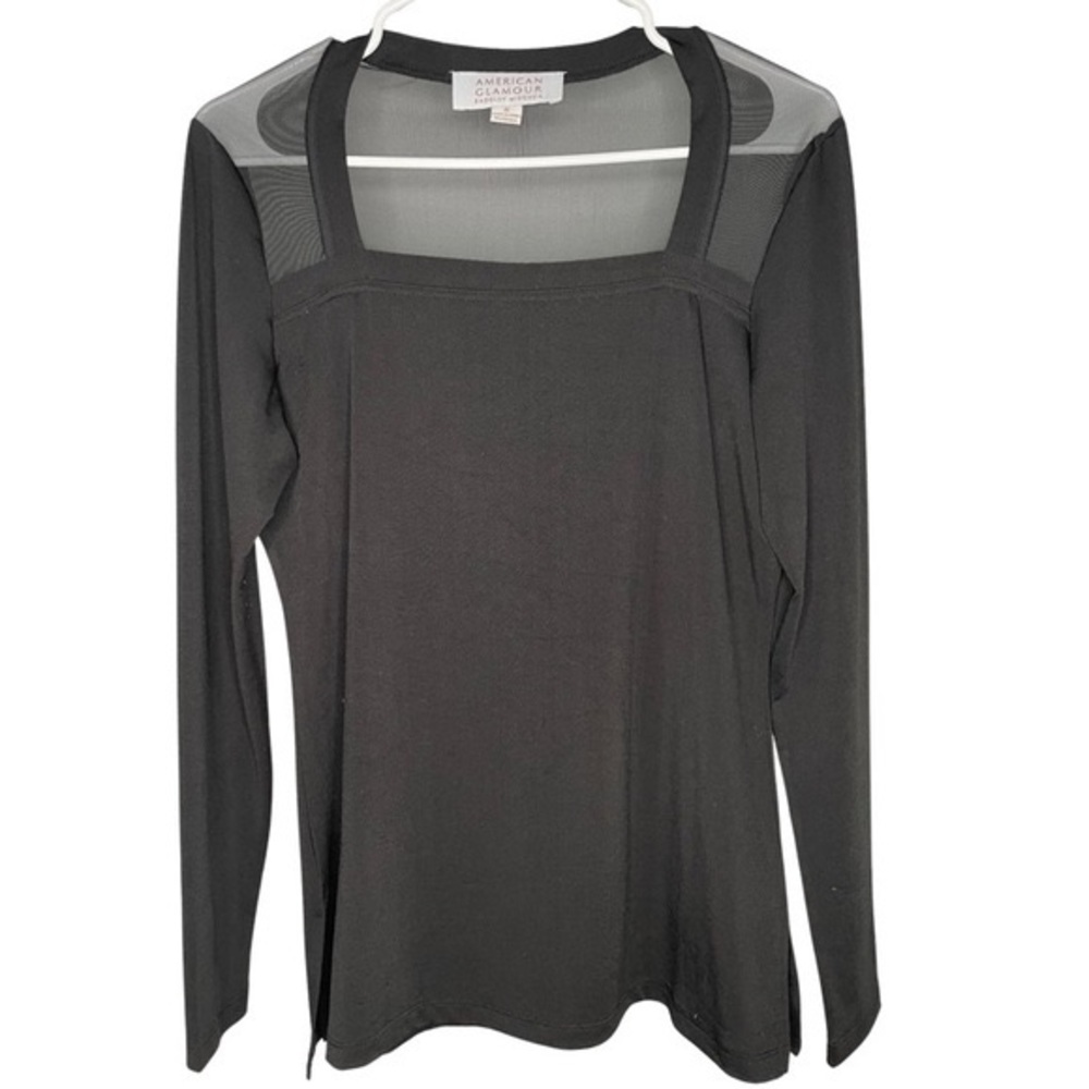 American Glamour/Bagley Mishka sheer top: size small